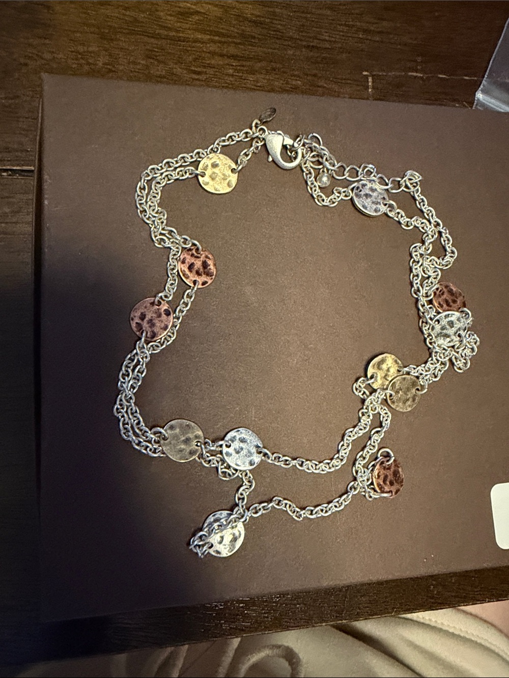 Multicolor Disc Layered Chain Bracelet - Women Jewelry